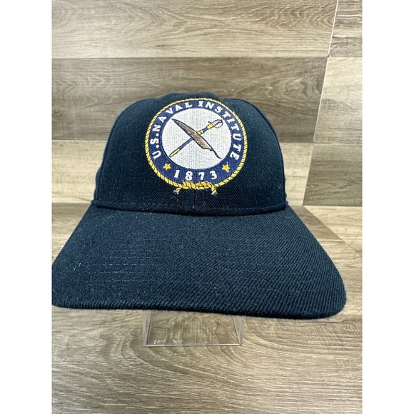 U.S. NAVAL INSTITUTE 1873 The Corps Santa Barbara US Navy Black Hat Adjustable - Picture 1 of 8
